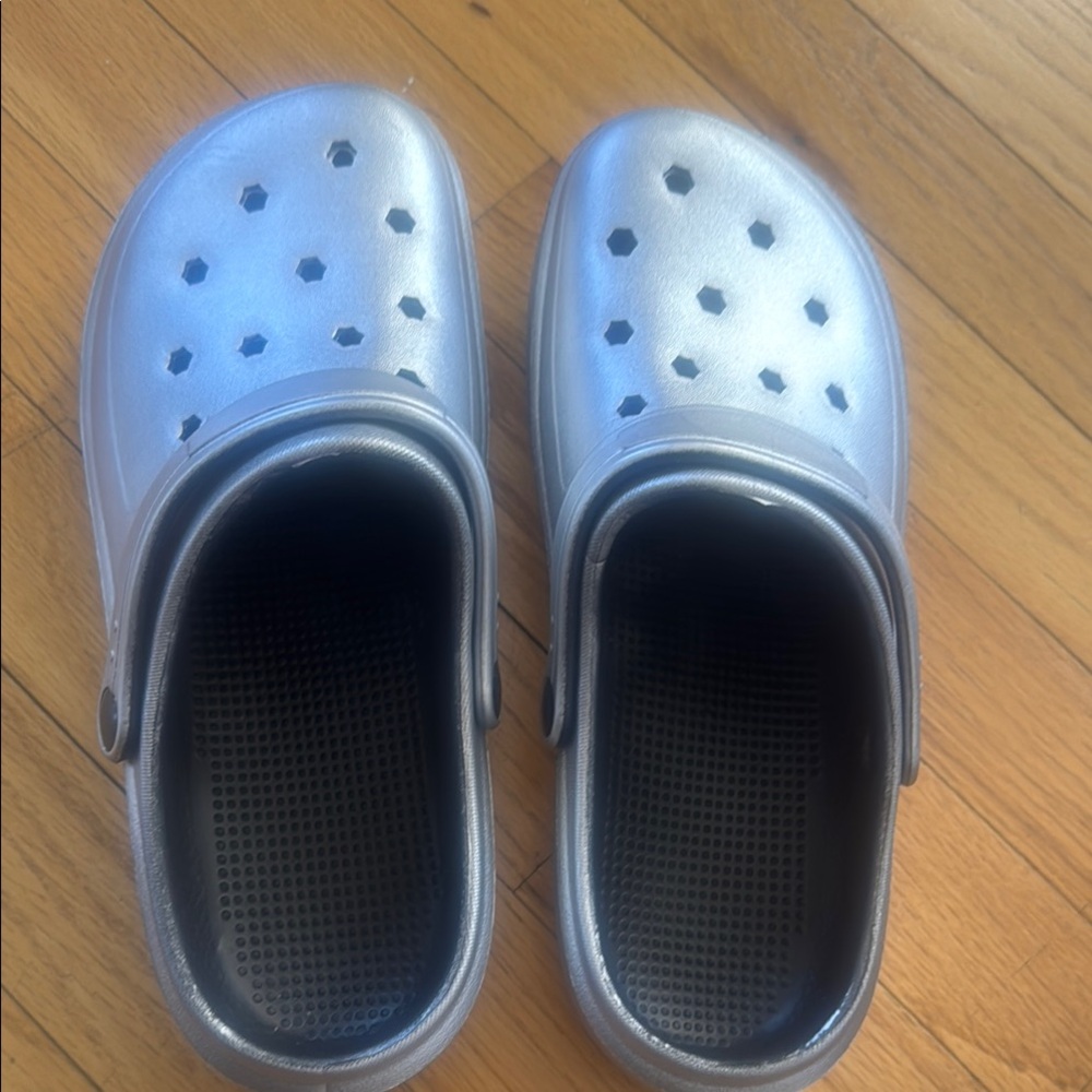Women’s Silver Clogs